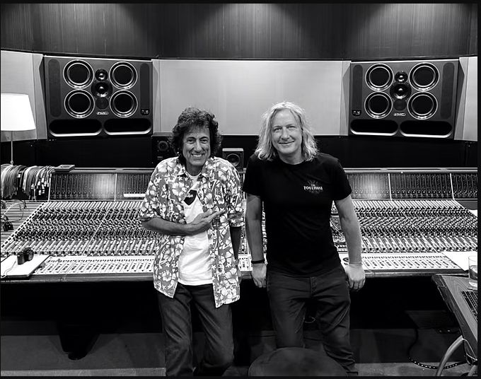 G. Michael Hall in the recording studio